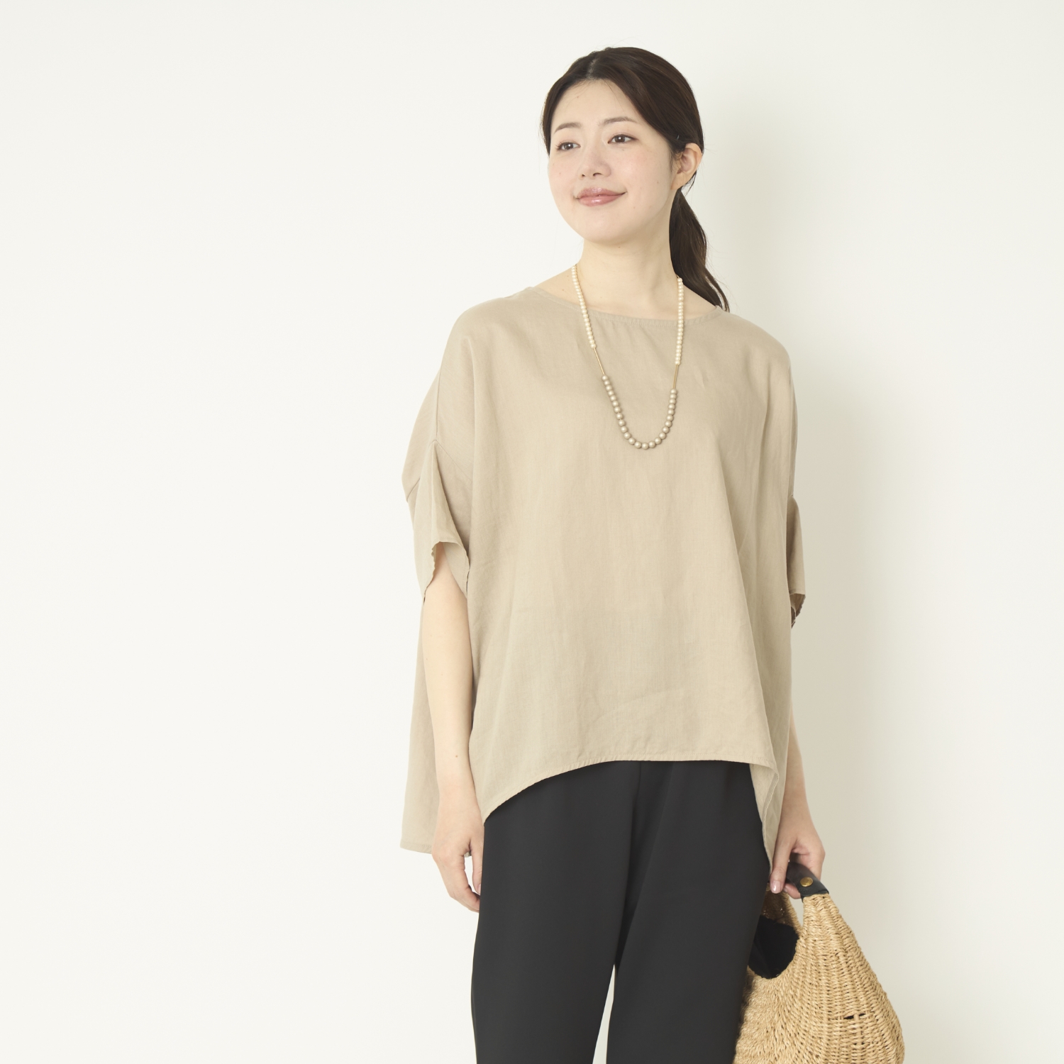 Kilka/涼しくて袖口から下着が見えにくいオーバーブラウス